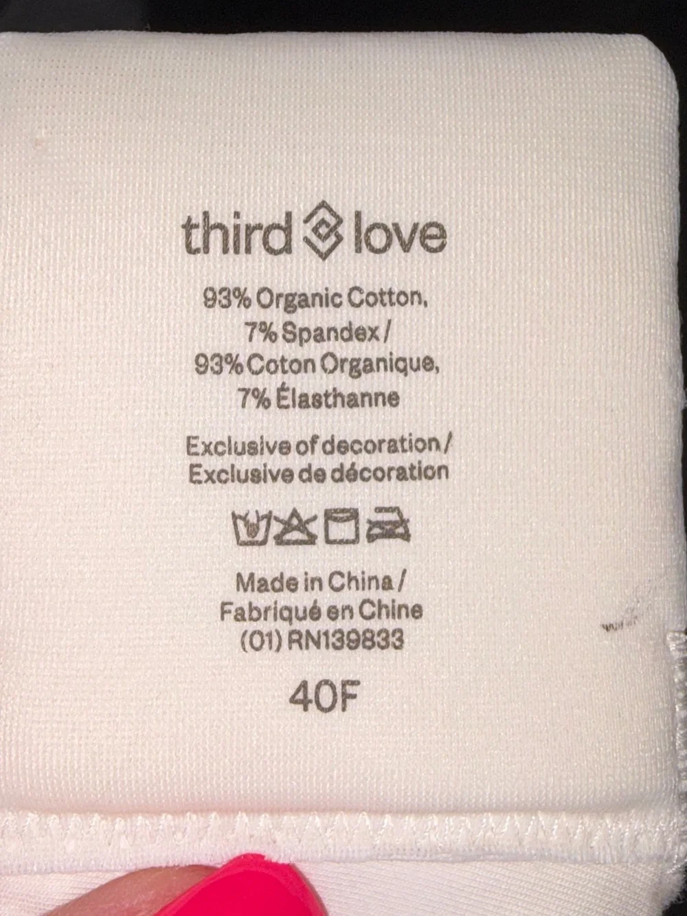 Nwt ThirdLove Bra size 40F nude bra Underwire